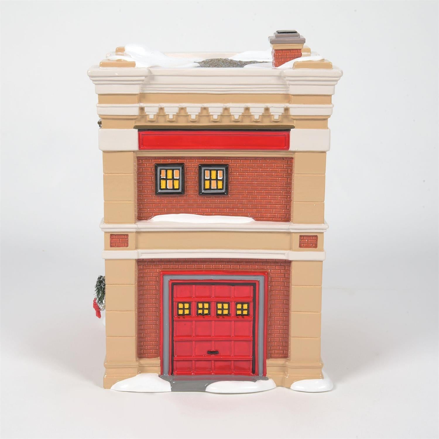 Snow Village Engine 223 Fire House #6011422